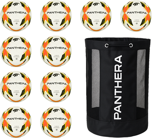 Panthera - Voetbal - Cario school - Set van 10 - Inclusief ballentas - Diverse maten