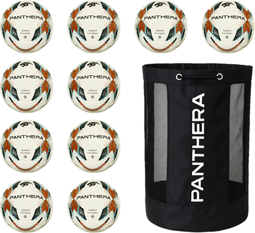 Panthera - Voetbal - Cario school - Set van 10 - Inclusief ballentas - Maat 5