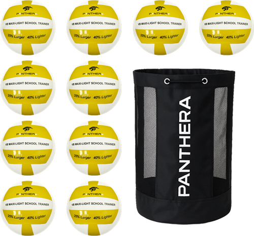 Panthera - Volleybal - VB trainer - Max light - School trainer - Set van 10 - Inclusief ballentas
