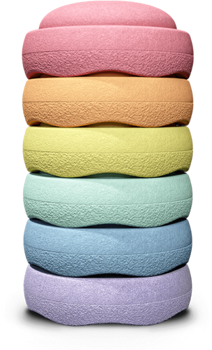Stapelstenen - Original - Rainbow pastel kleuren