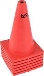 MDsport - Pion flexibel groot - set van 6 - Rood