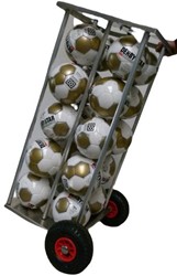 Ballenwagen aluminium met wielen voor 10 ballen