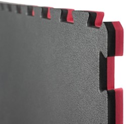Essimo - Puzzelmat 100 x 100 - Zwart/Rood - 2,5 cm dikte 