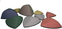 MDsport - Rivierstenen en heuveltoppenset - Set van 9 - Pastel