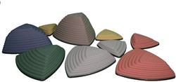 MDsport - Rivierstenen en heuveltoppenset - Set van 9 - Pastel