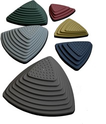 MDsport- Rivierstenen en heuveltoppenset - Set van 6 - Pastel