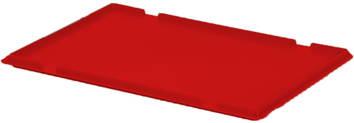Scharnierdeksel 60 x 40 cm - Rood