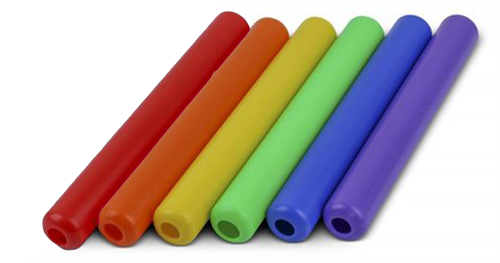 Estafettestokje kunststof - Junior - Set van 6
