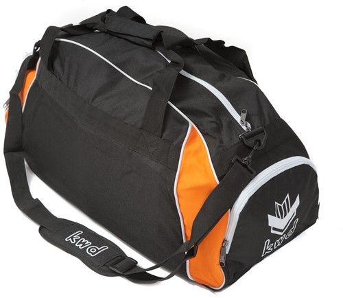 KWD Sporttas Pronto, mt Jr, zwart/oranje
