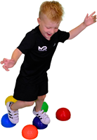 MDsport - Balanceereilandjes set van 6 - Balans bollen - Balanceerbollen - Zilver-3