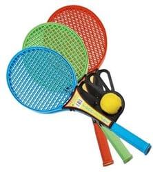 Tennisset kunststof - 2 Rackets 1 Bal