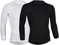 Heren thermoshirt, mt S, zwart