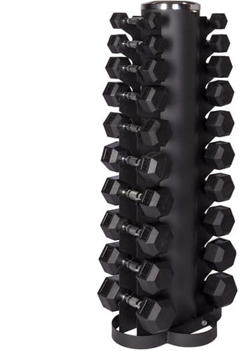 MDsport- Dumbbellrek - Toren 1 tm 10 kg - inclusief gewichten