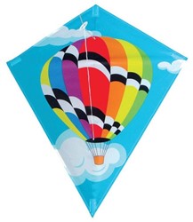 Diamant vlieger 75 x 45 ballon