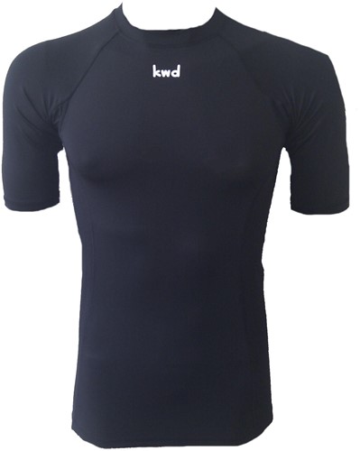 KWD Ondershirt/thermoshirt km, mt XXXS, zwart