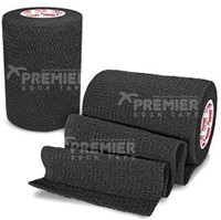 PremierSockTape ProWrap stretch, mt 7,5 cm, zwart